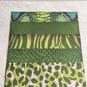 Green Teal Animal Print 12x12 Scrapbook Paper 14 Sheets